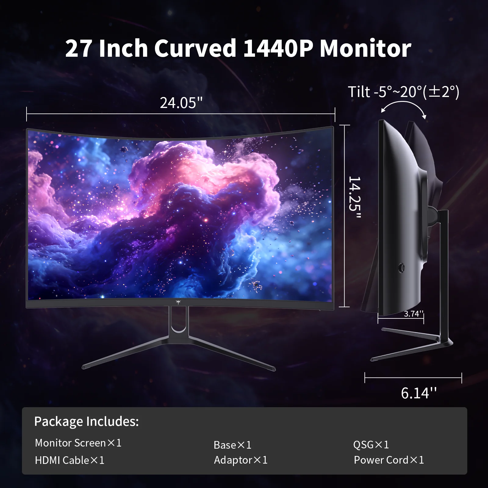 27" Curved Gaming Monitor - Image 4