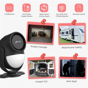 Motion Sensor Alarm with Remote Control - Thumbnail Image 6