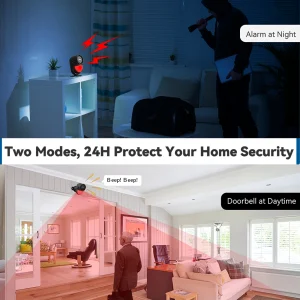 Motion Sensor Alarm with Remote Control - Thumbnail Image 3