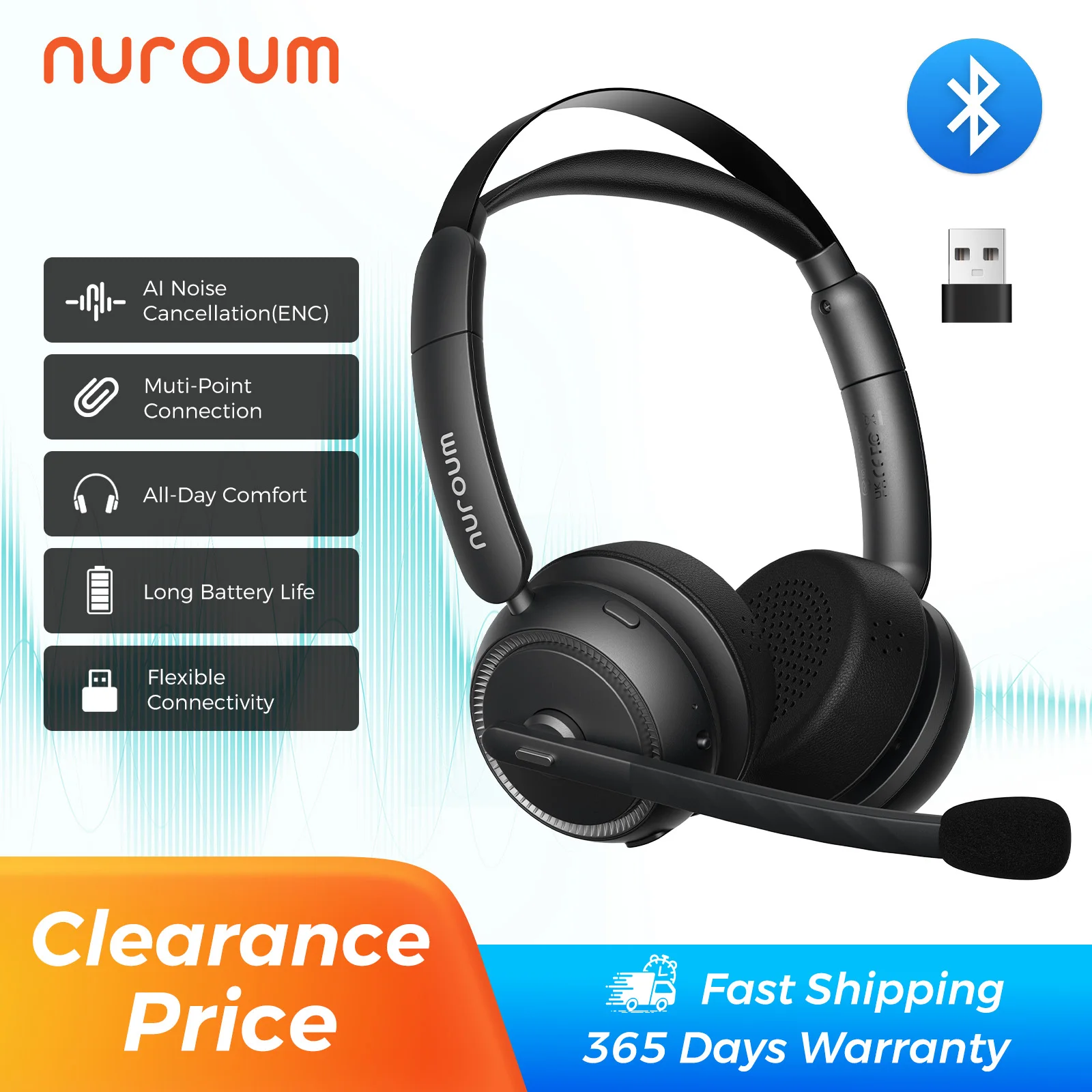 Over‑Ear Wireless Headset - Image 1