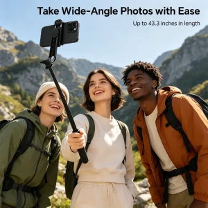 45 inch Retractable Selfie Stick - Thumbnail Image 2