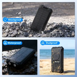 20000mAh Portable Solar Power - Thumbnail Image 3