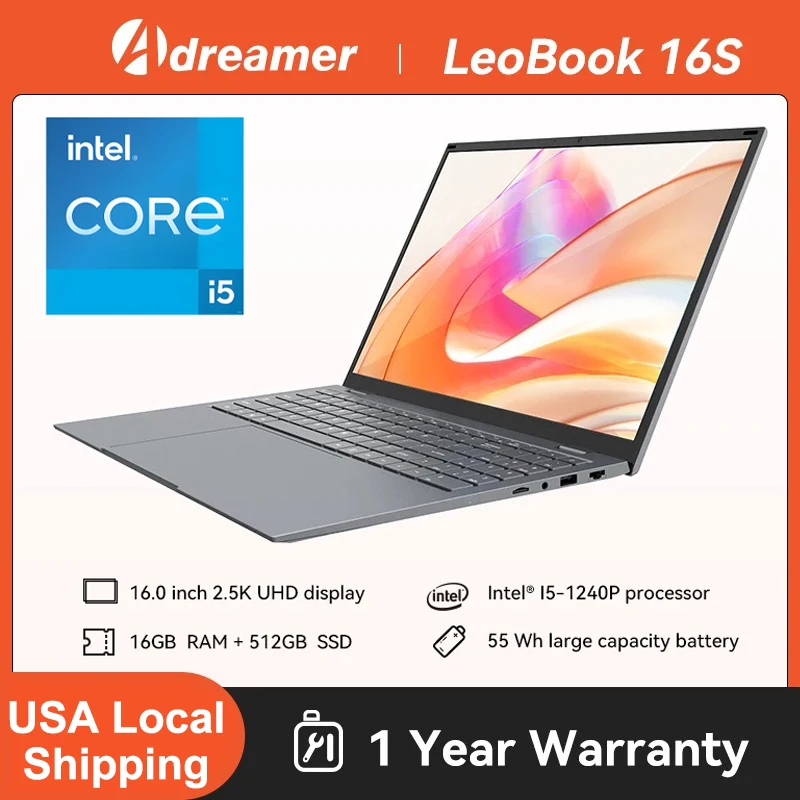 16 Inch Laptop Intel Core - Image 1