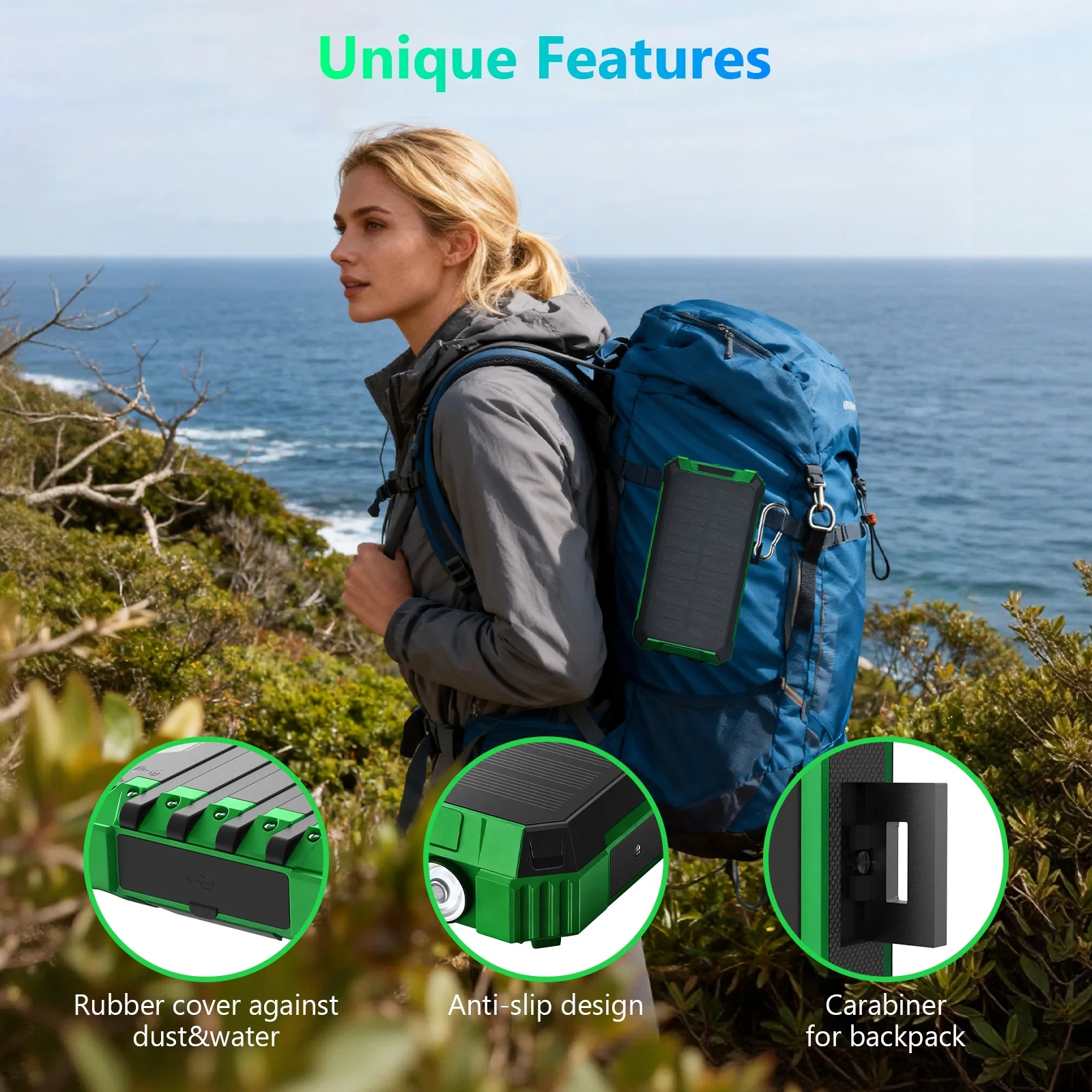 20000mAh Portable Solar Power - Image 4