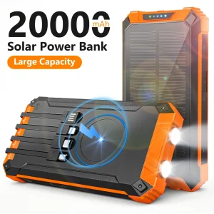 20000mAh Portable Solar Power