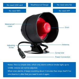 Loud Siren Door Window Sensor - Thumbnail Image 2